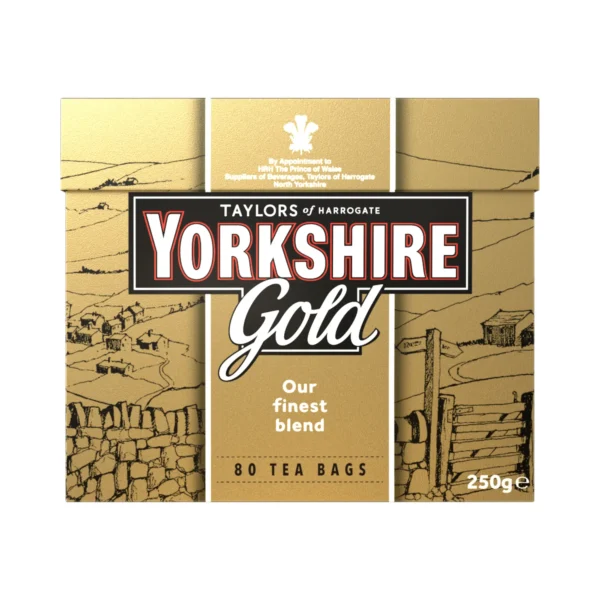 Yorkshire GOLD musta tee, 80 pussia
